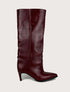 LARK BORDO XL Kesim Çizme